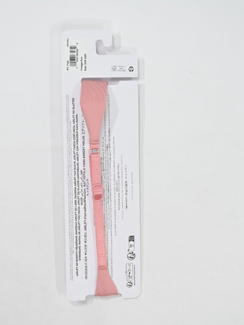 ALO Yoga Airlift So Smooth Headband A0445U in Vintage Pink - Picture 2 of 3